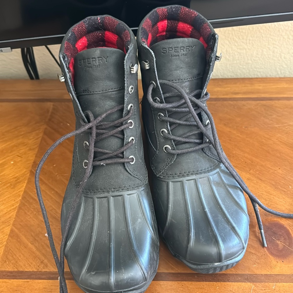 Sperry Men’s Rain Boots Black Size 10
